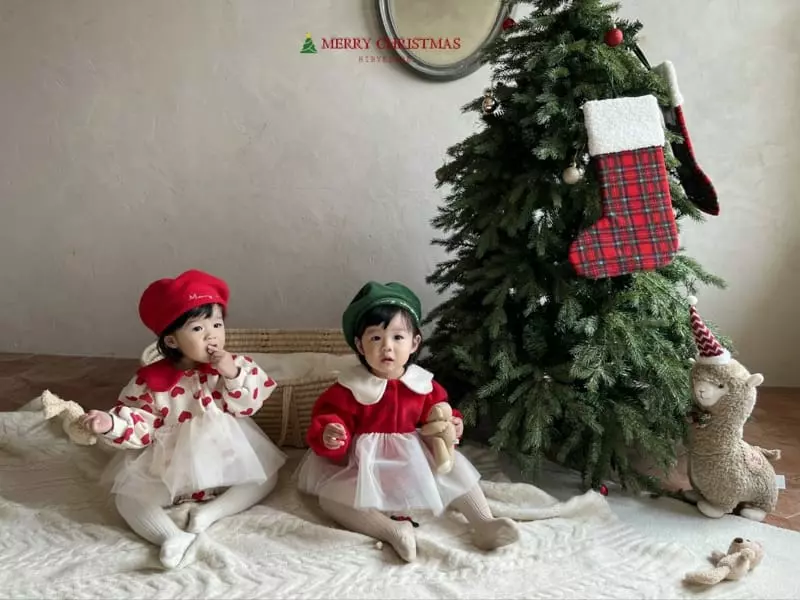 Hi Byebebe - Korean Baby Fashion - #babyfashion - Merry Bodysuit Heart - 2