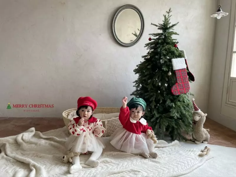 Hi Byebebe - Korean Baby Fashion - #babyfashion - Merry Bodysuit Red
