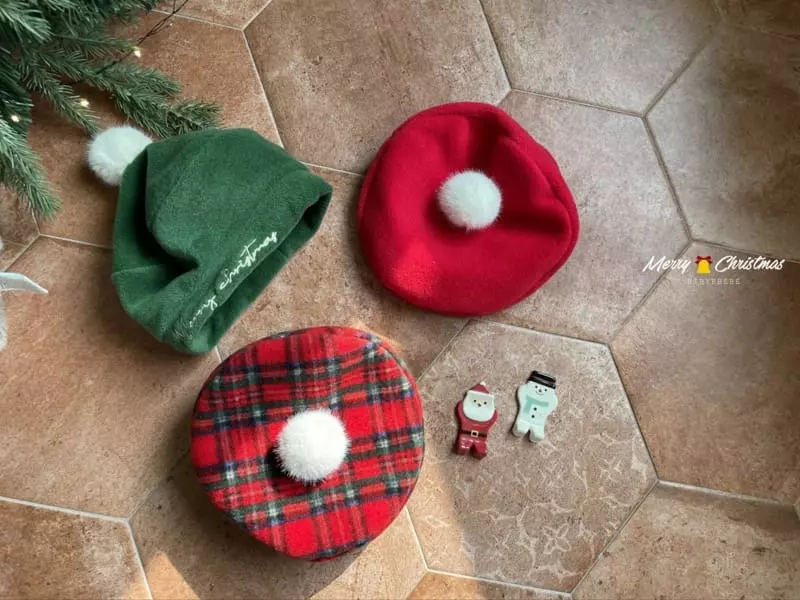 Hi Byebebe - Korean Baby Fashion - #babyfashion - Chiristmas Beret Hat - 11