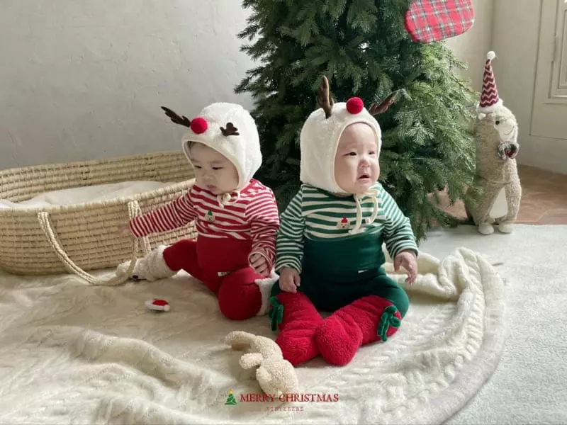 Hi Byebebe - Korean Baby Fashion - #babyfever - Chiristmas Rudolf Bonnet - 11