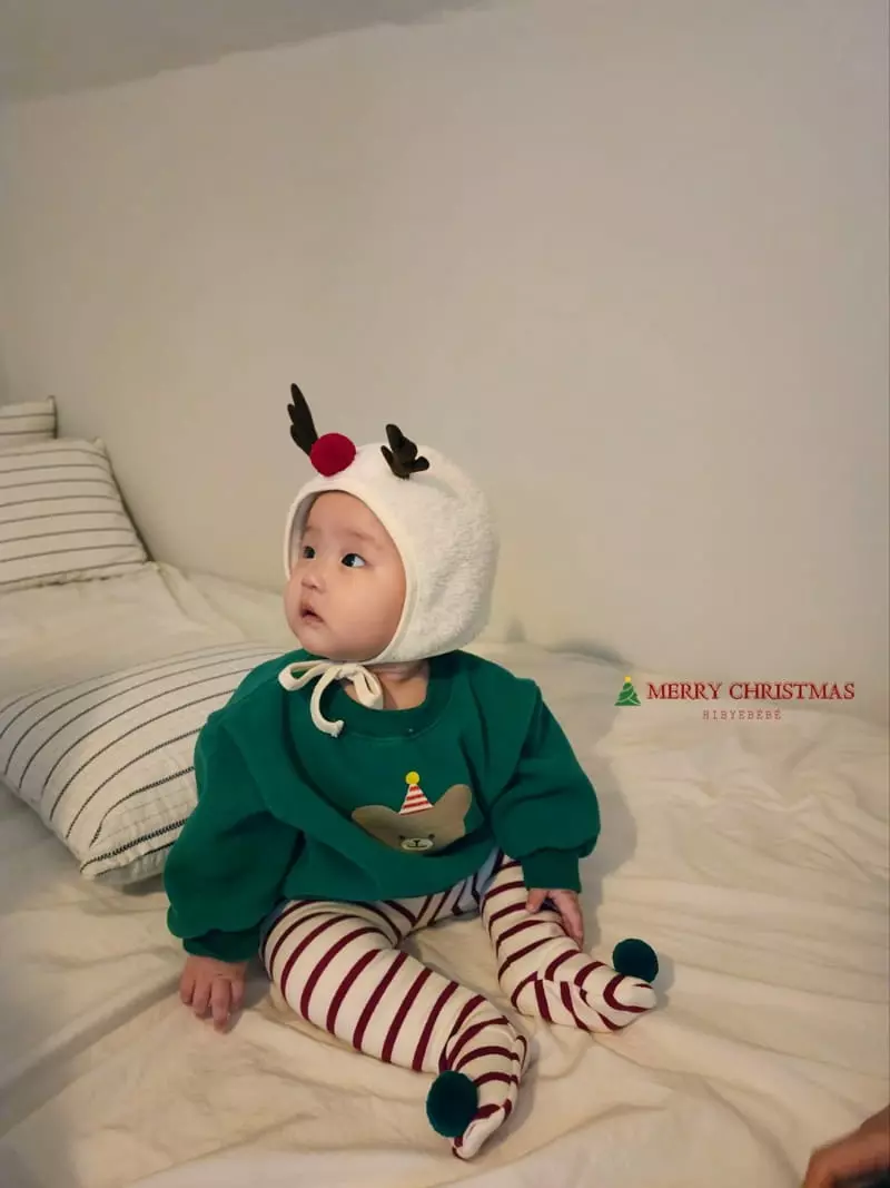 Hi Byebebe - Korean Baby Fashion - #babyfever - Aga Bear Christmas Sweatshirt - 7