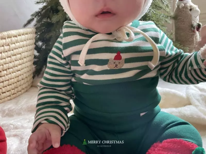 Hi Byebebe - Korean Baby Fashion - #babygirlfashion - Santa Stripe Easywear - 11