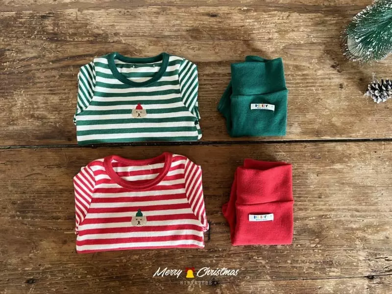 Hi Byebebe - Korean Baby Fashion - #babylifestyle - Santa Stripe Easywear - 12