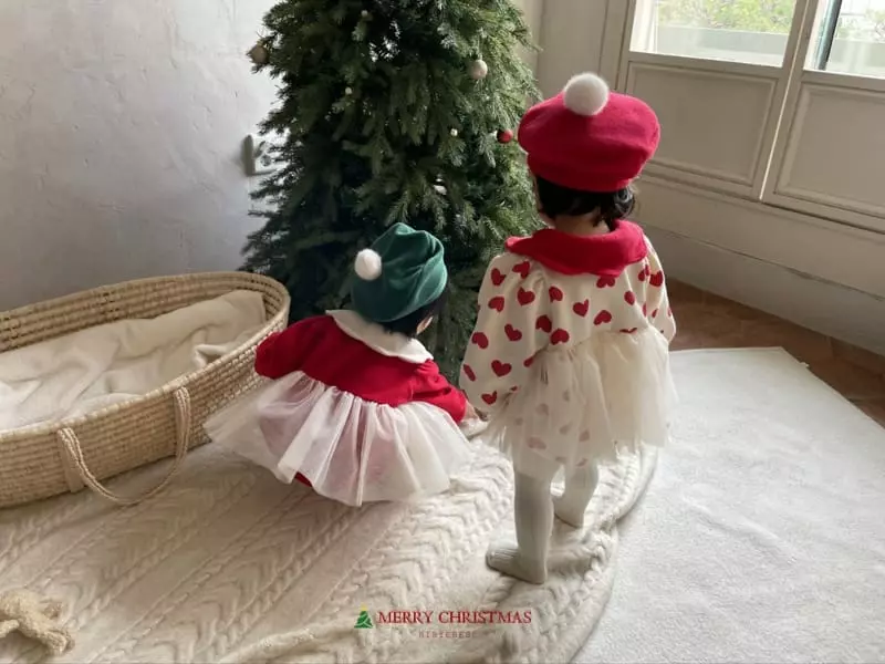 Hi Byebebe - Korean Baby Fashion - #babyoutfit - Merry Bodysuit Red - 7