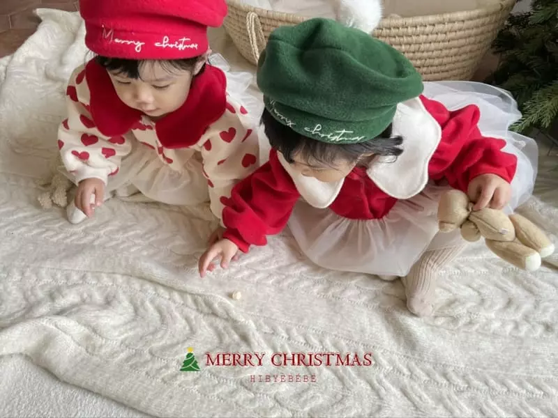 Hi Byebebe - Korean Baby Fashion - #babyoutfit - Chiristmas Beret Hat - 2