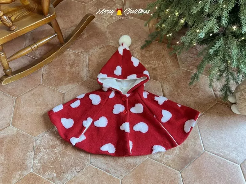 Hi Byebebe - Korean Baby Fashion - #babyoutfit - Snata Heart Cape - 12