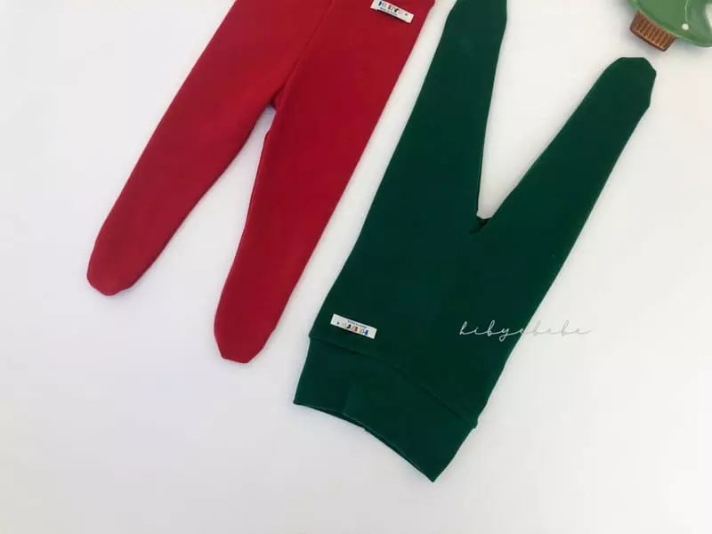 Hi Byebebe - Korean Baby Fashion - #babyoutfit - Christmas Foot Leggings - 2
