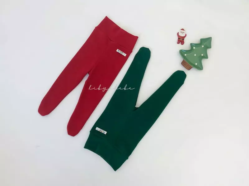 Hi Byebebe - Korean Baby Fashion - #babyoutfit - Christmas Foot Leggings - 3