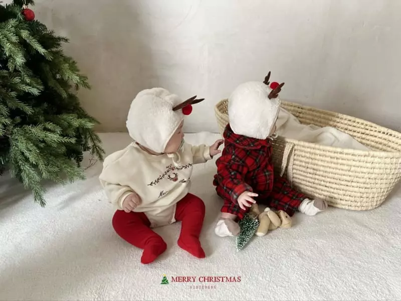 Hi Byebebe - Korean Baby Fashion - #onlinebabyshop - Chiristmas Rudolf Bonnet - 5