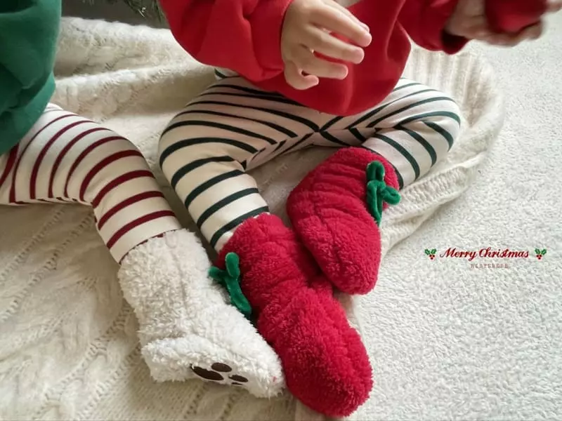 Hi Byebebe - Korean Baby Fashion - #onlinebabyshop - Merry Mink Leggings No Foot M (90cm) - 2