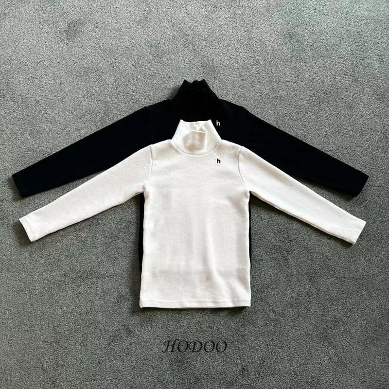 Hodoo - Korean Children Fashion - #childofig - H Embroidery Tee