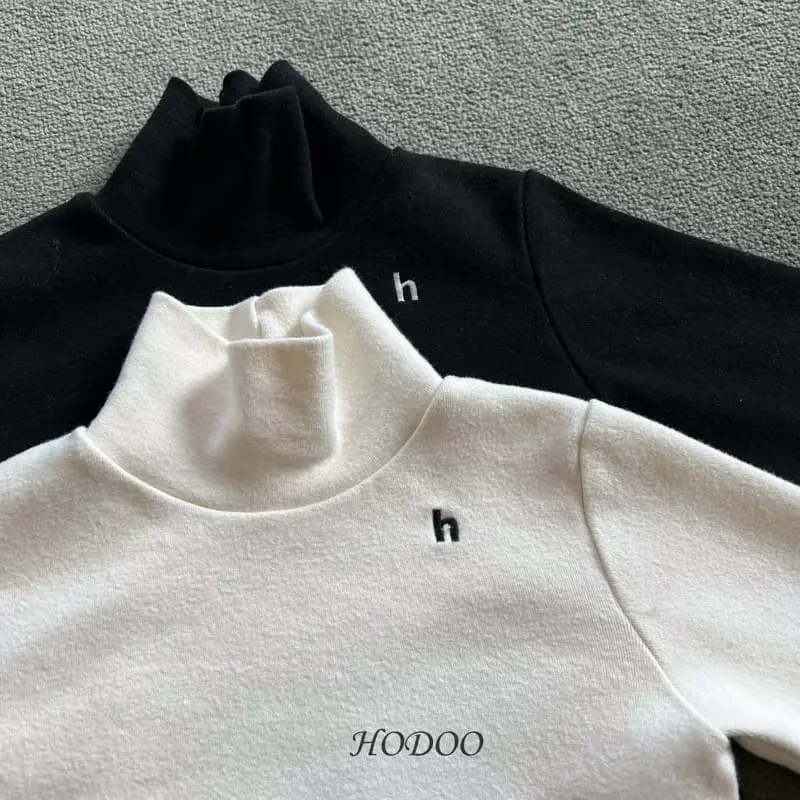 Hodoo - Korean Children Fashion - #childrensboutique - H Embroidery Tee - 2