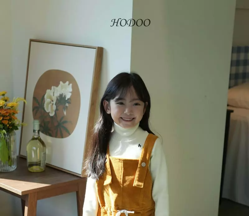 Hodoo - Korean Children Fashion - #kidsstore - H Embroidery Tee - 7