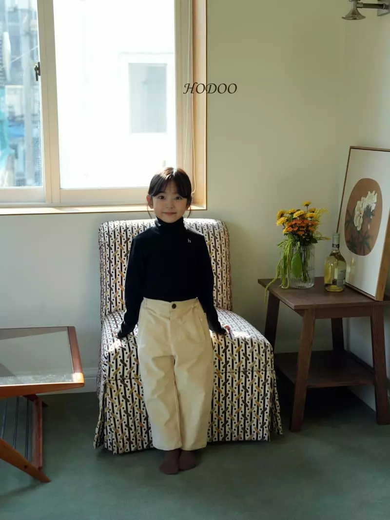 Hodoo - Korean Children Fashion - #kidzfashiontrend - H Embroidery Tee - 8