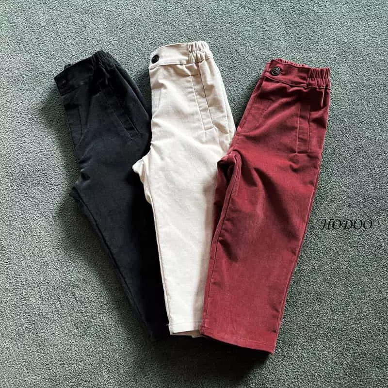 Hodoo - Korean Children Fashion - #todddlerfashion - Veloure Pants - 3
