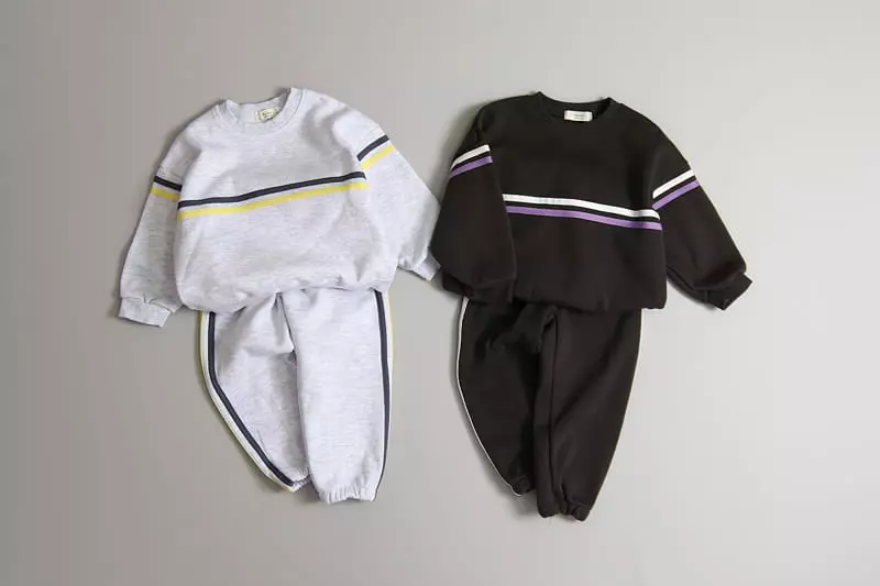 Hyvaa - Korean Children Fashion - #designkidswear - Retro Top Bottom Set - 5