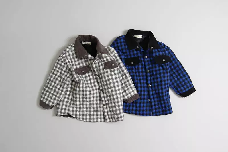 Hyvaa - Korean Children Fashion - #discoveringself - Check Bonding Shirt - 4