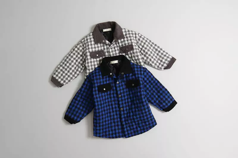Hyvaa - Korean Children Fashion - #kidsshorts - Check Bonding Shirt - 5