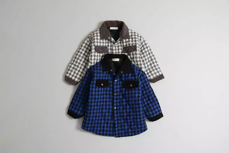 Hyvaa - Korean Children Fashion - #kidsstore - Check Bonding Shirt - 6