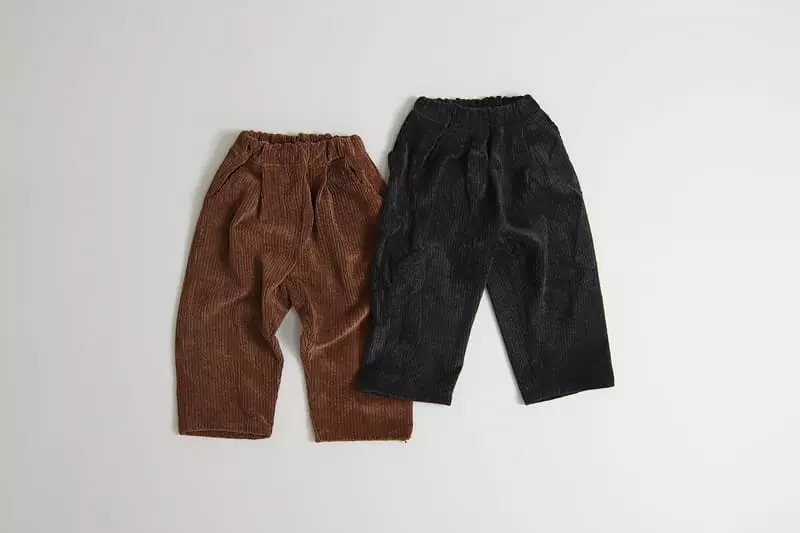 Hyvaa - Korean Children Fashion - #kidzfashiontrend - Wide Rib Pants - 2