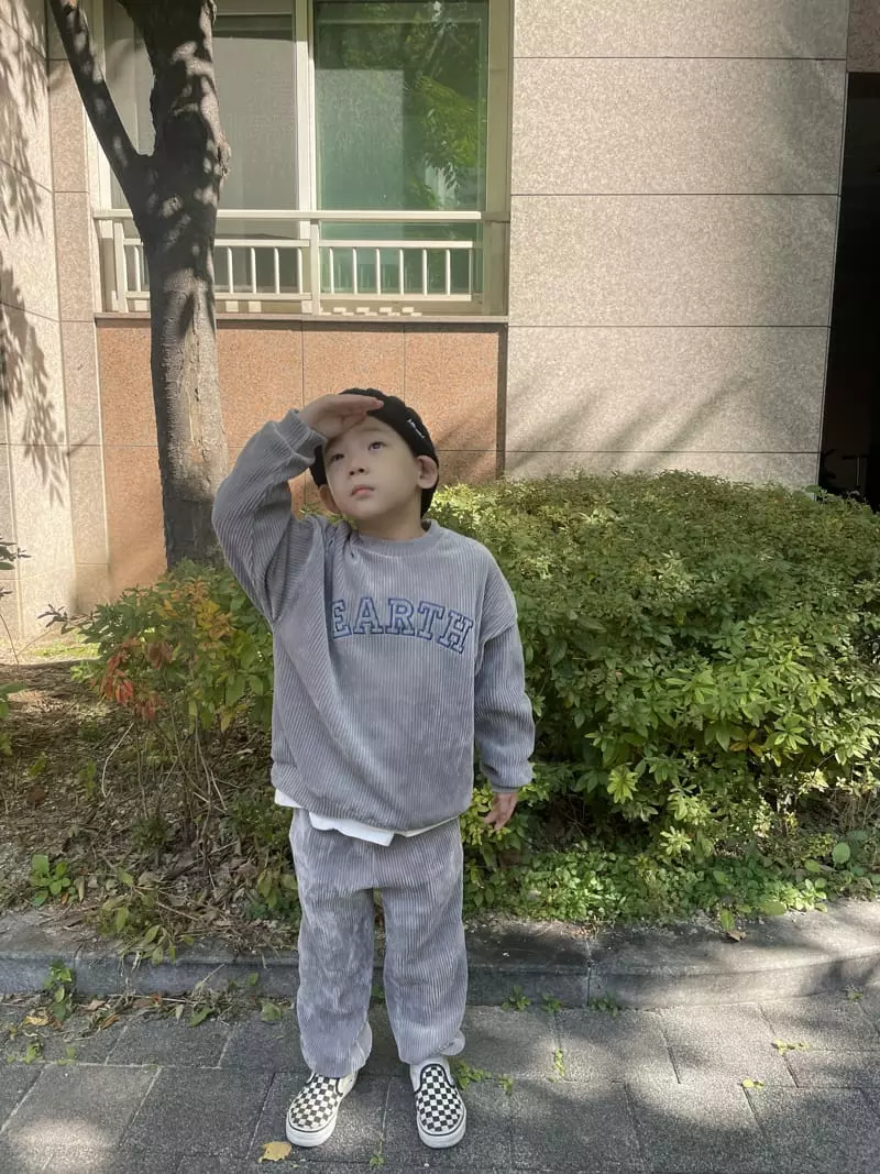 Hyvaa - Korean Children Fashion - #todddlerfashion - Veloure Rib Top Bottom Set