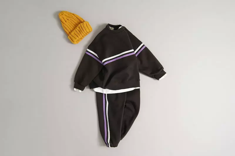 Hyvaa - Korean Children Fashion - #toddlerclothing - Retro Top Bottom Set