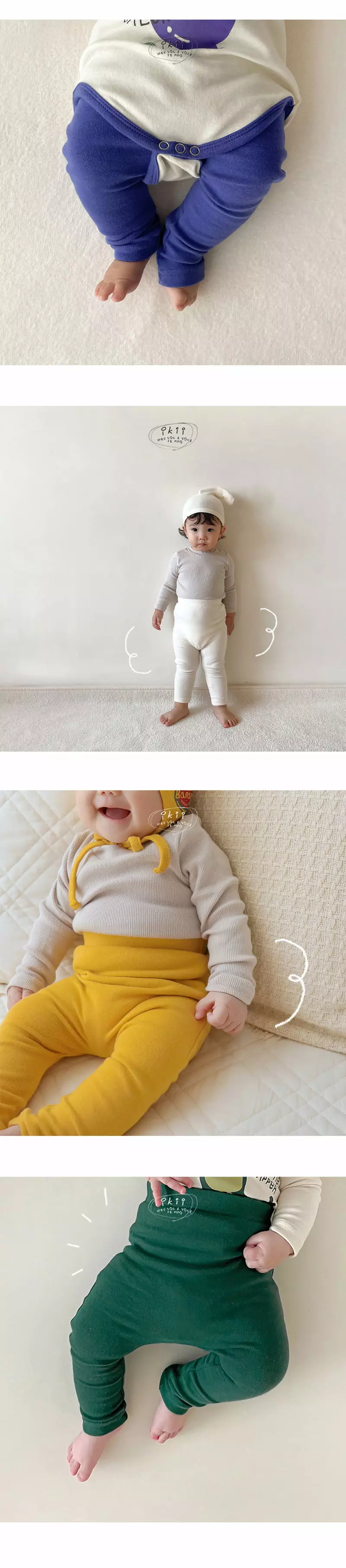 Ikii - Korean Baby Fashion - #babyootd - Cozy leggings  - 3