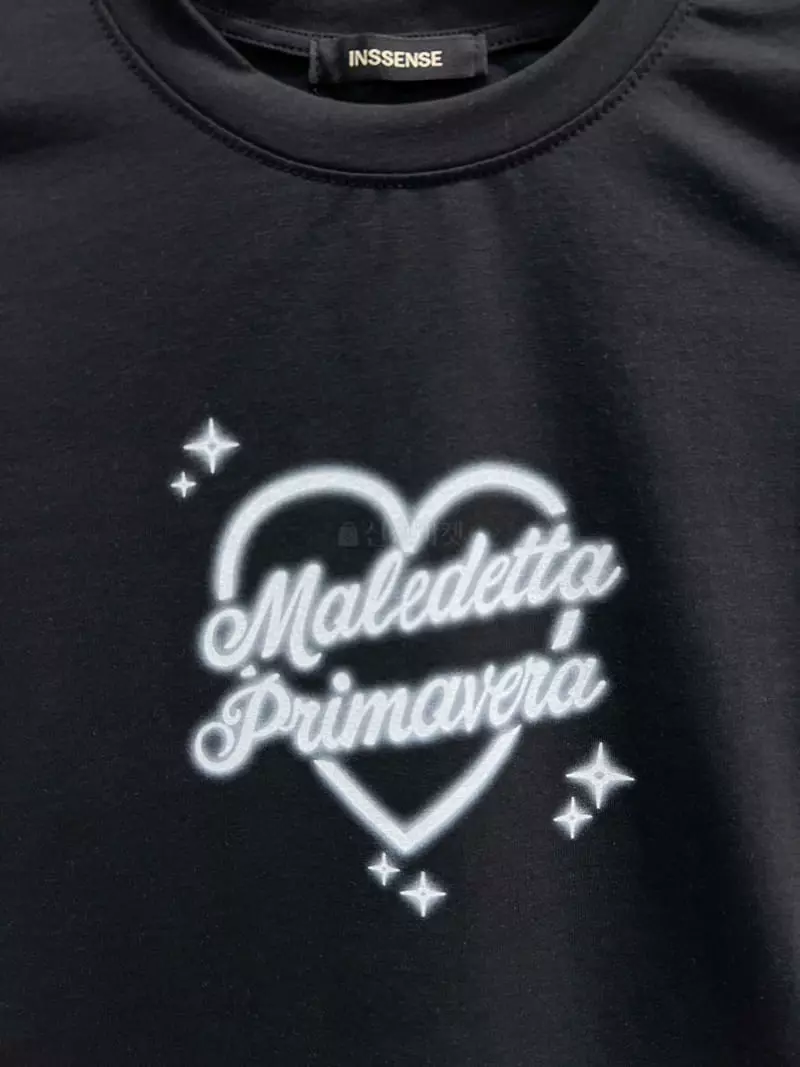 Inssense - Korean Women Fashion - #momslook - Prima Print Crop Tee - 5