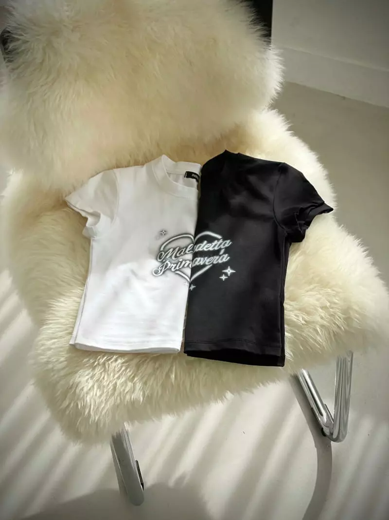 Inssense - Korean Women Fashion - #momslook - Prima Print Crop Tee - 9