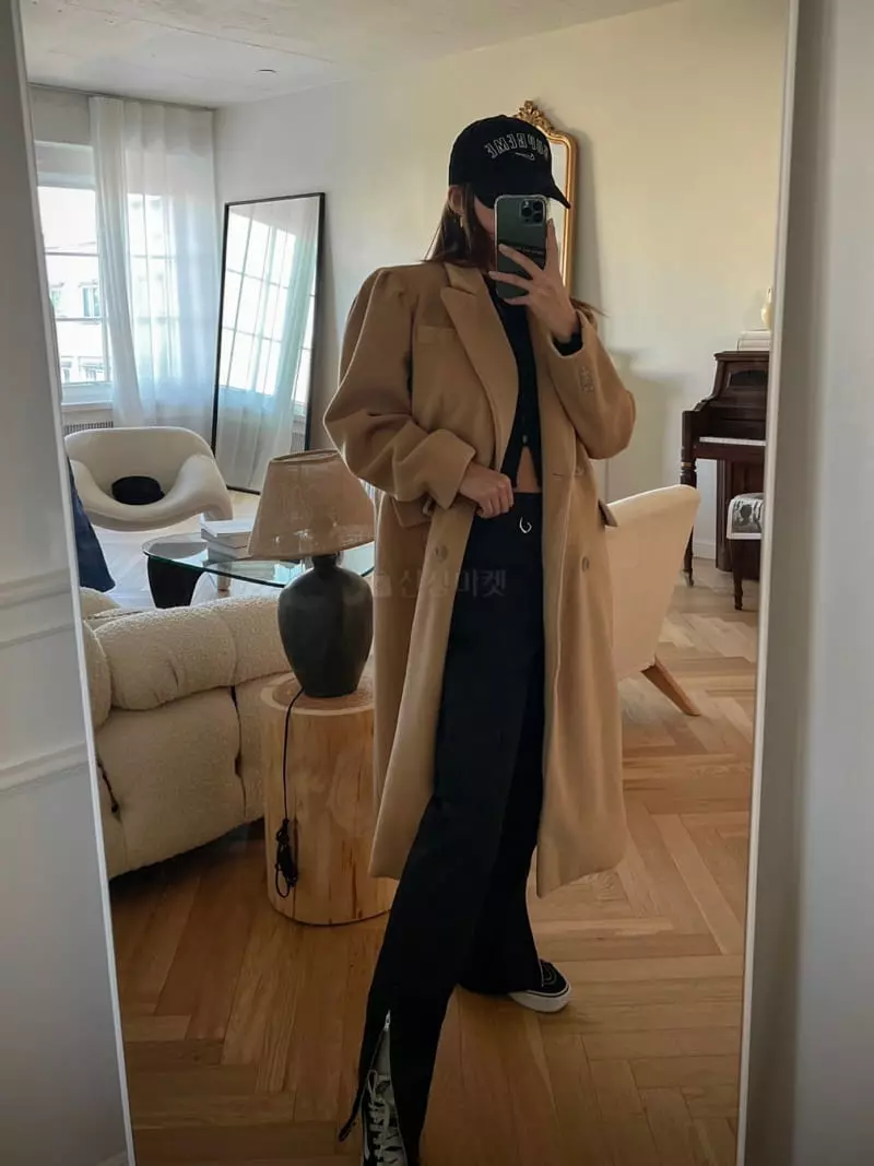 Inssense - Korean Women Fashion - #momslook - Blend Coat - 3