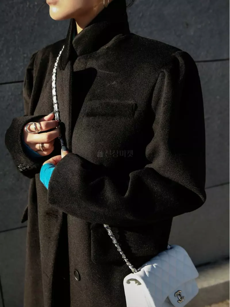 Inssense - Korean Women Fashion - #momslook - Blend Coat - 7