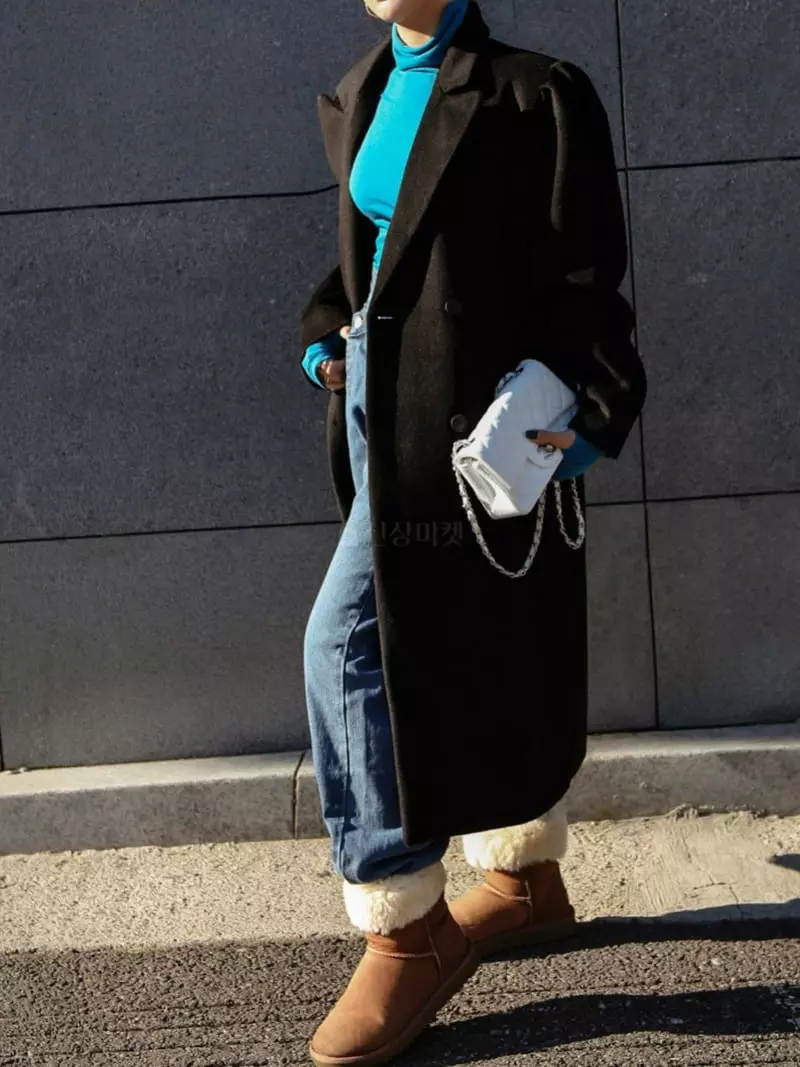 Inssense - Korean Women Fashion - #momslook - Blend Coat - 9