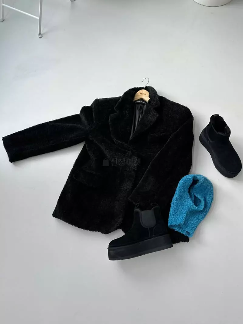 Inssense - Korean Women Fashion - #momslook - Teddy Jacket - 2