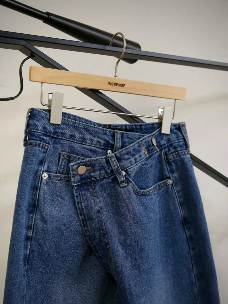 Inssense - Korean Women Fashion - #momslook - Detail Jeans - 9