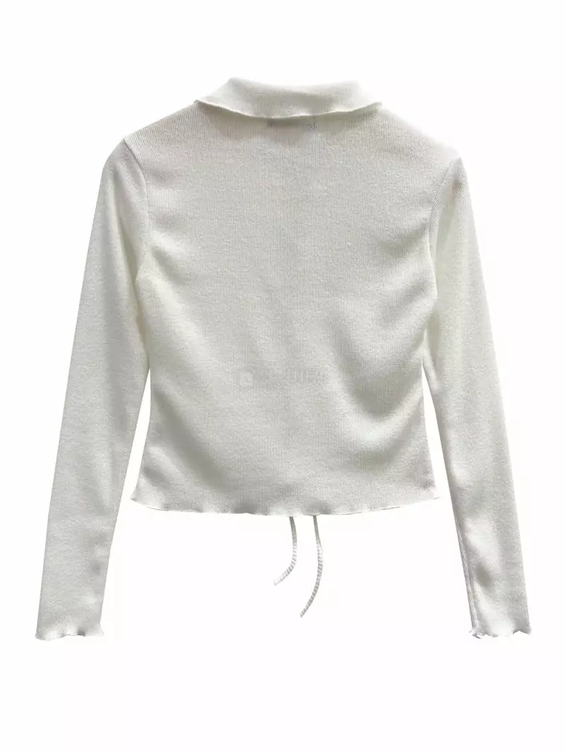 Inssense - Korean Women Fashion - #womensfashion - Eyelet Top - 4