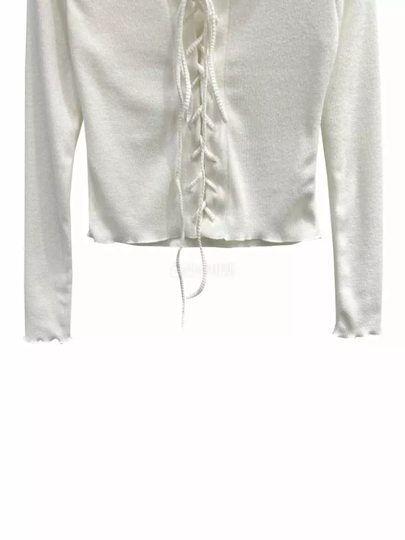 Inssense - Korean Women Fashion - #momslook - Eyelet Top - 6