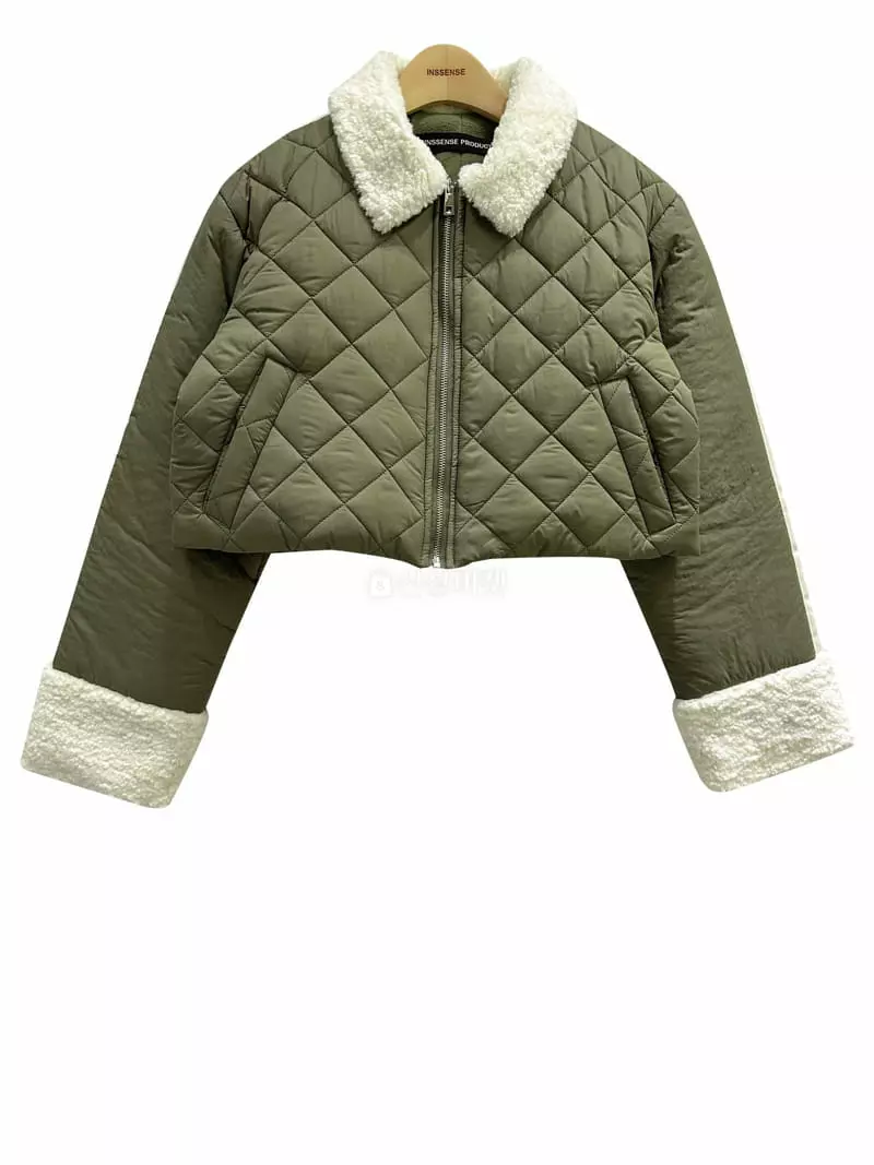 Inssense - Korean Women Fashion - #momslook - Crop Jacket - 12