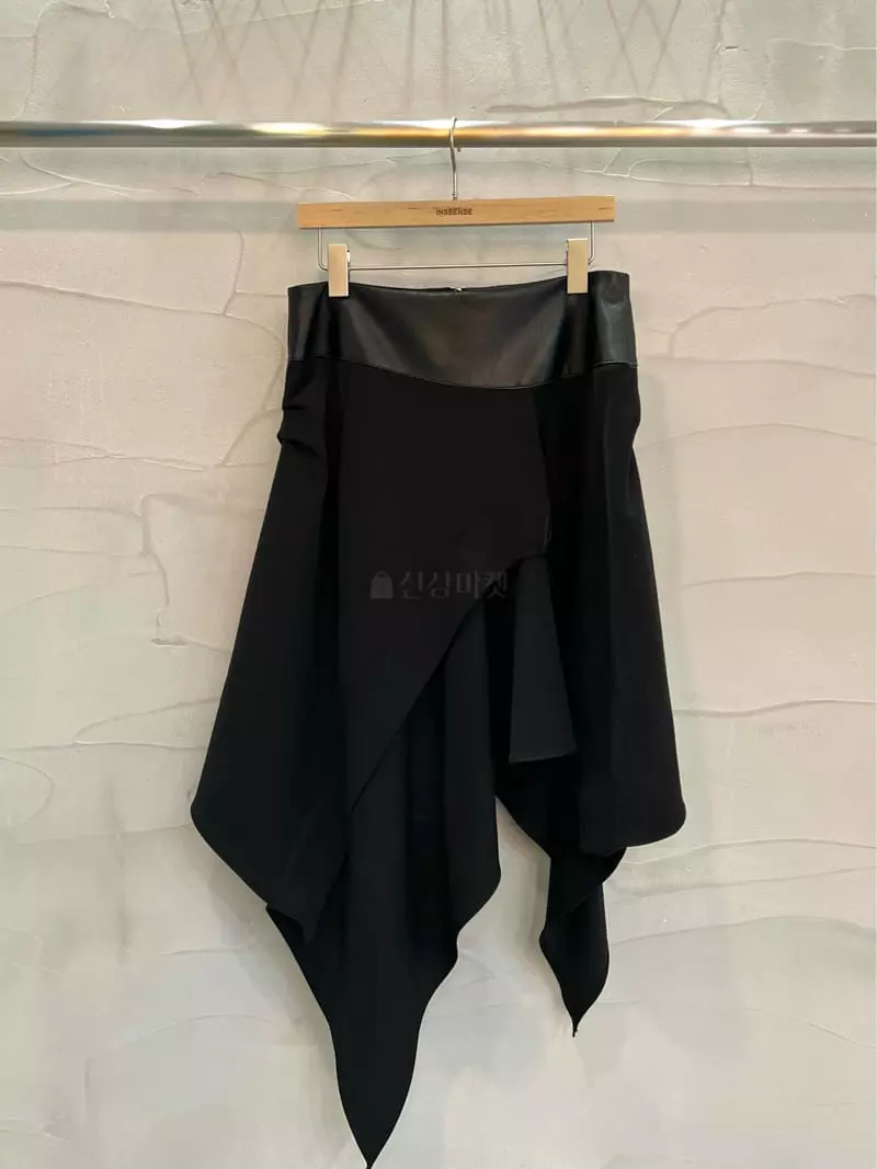 Inssense - Korean Women Fashion - #momslook - Leather Skirt - 9