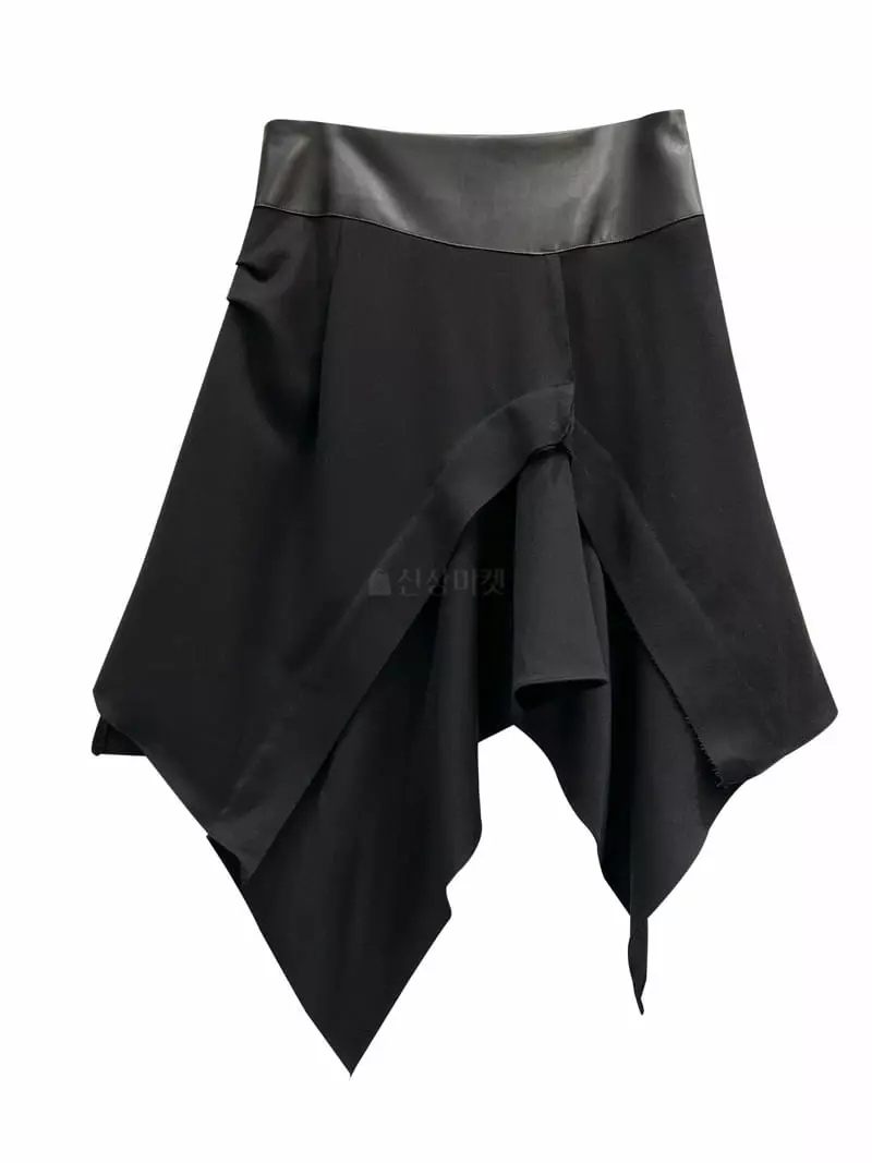 Inssense - Korean Women Fashion - #vintageinspired - Leather Skirt - 12