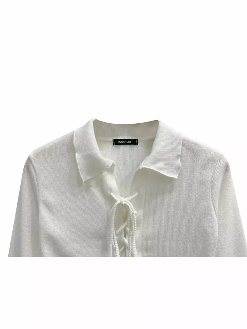 Inssense - Korean Women Fashion - #womensfashion - Eyelet Top - 5
