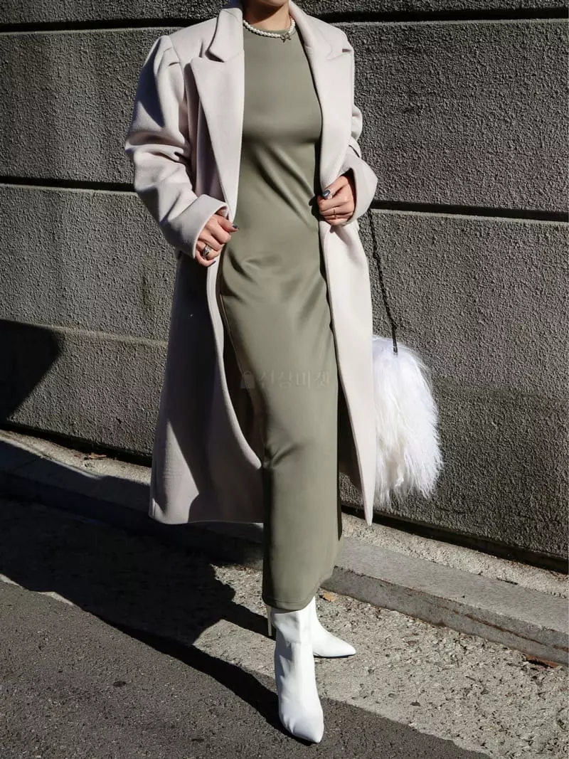 Inssense - Korean Women Fashion - #womensfashion - Back Less Maxy One-piece - 11