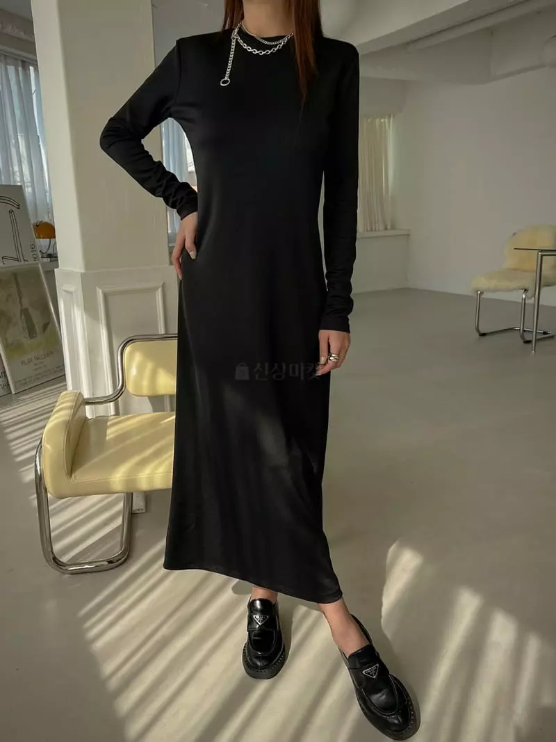 Inssense - Korean Women Fashion - #womensfashion - Back Less Maxy One-piece - 3