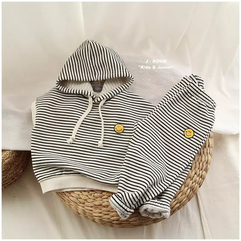 J-Room - Korean Children Fashion - #childofig - Stripes Hoody Vest - 5