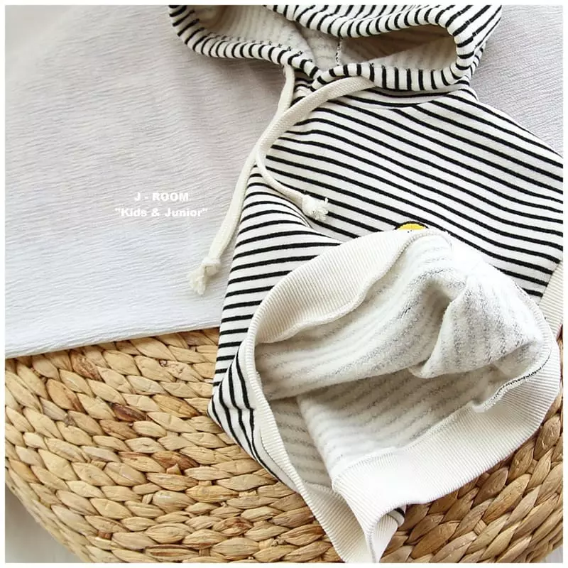 J-Room - Korean Children Fashion - #toddlerclothing - Stripes Hoody Vest - 3