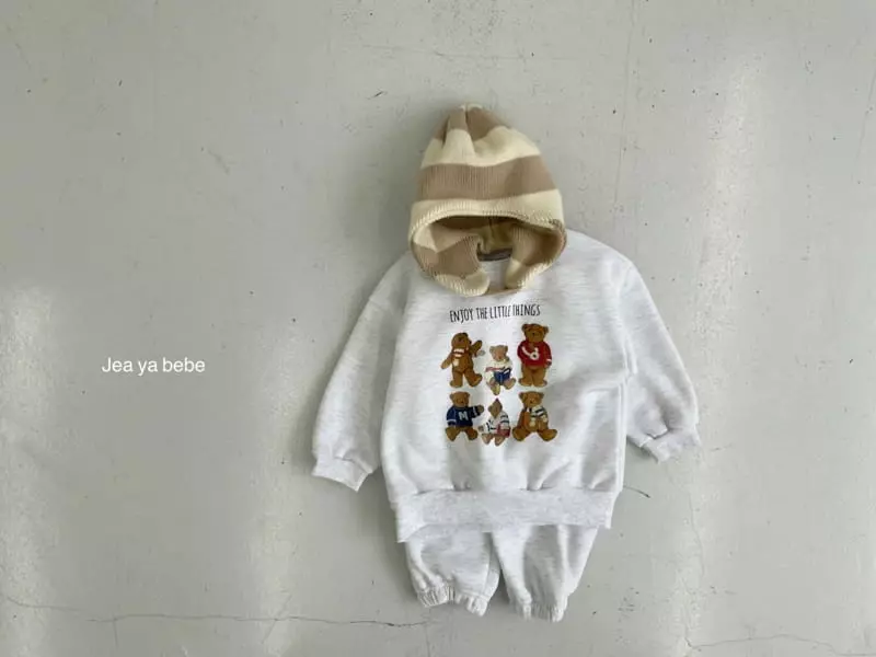 Jeaya & Mymi - Korean Baby Fashion - #onlinebabyshop - Little Bear Set - 5