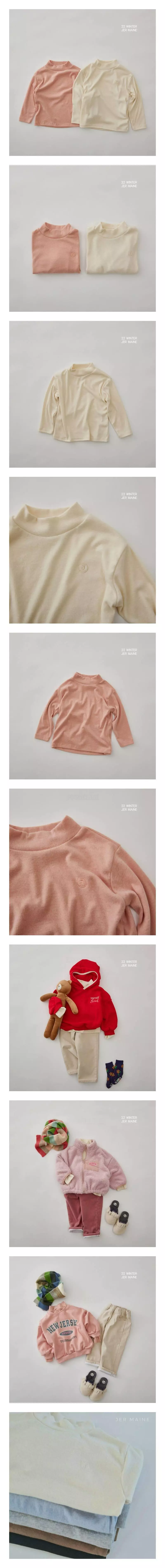 Jermaine - Korean Children Fashion - #fashionkids - Warm Turtleneck Tee