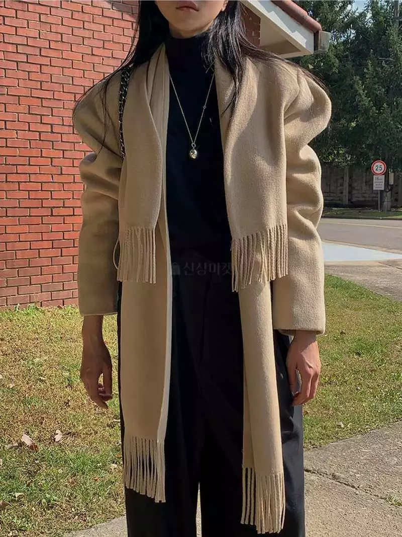 Jkichi - Korean Women Fashion - #momslook - Muffler Jacket