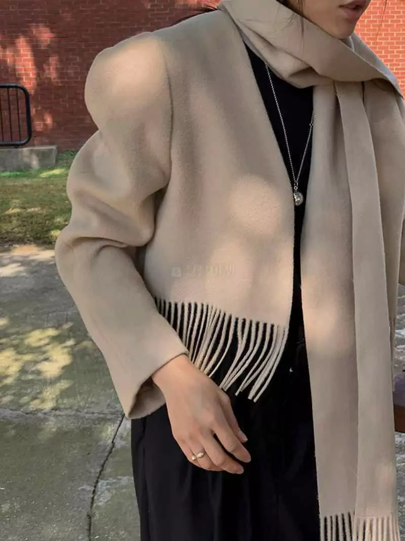Jkichi - Korean Women Fashion - #momslook - Muffler Jacket - 7