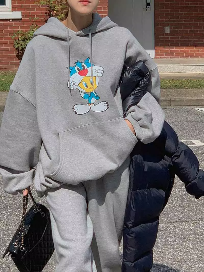 Jkichi - Korean Women Fashion - #momslook - Friends Hoody - 5