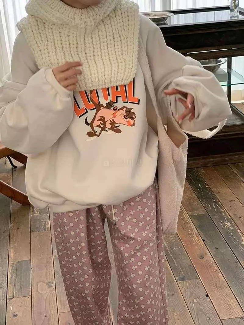 Jkichi - Korean Women Fashion - #momslook - Burnie Sweatshirt - 12